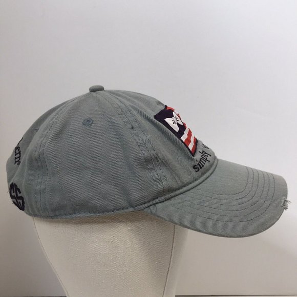 Simply Southern Women's Gray Distressed Flag Hat - Picture 3 of 8